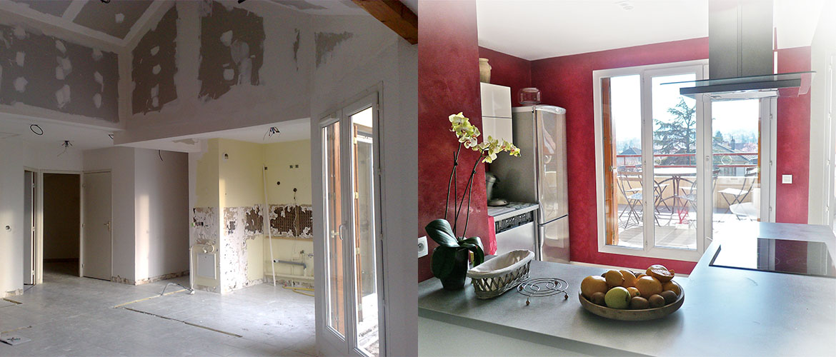 Stuc pour rénovation de cuisine